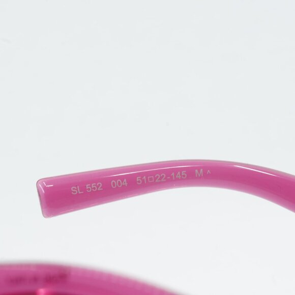 ?️ New Saint Laurent SL552 004 Sunglasses - Pink Frame, Black Lenses